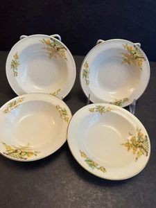EDWIN M. KNOWLES CHINA, Hostess, #442E1T PATTERN, FOUR - 5 1/2" BERRY BOWLS - Picture 1 of 12