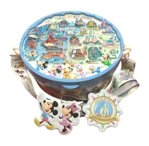 Tokyo Disney Resort 2024 Popcorn Bucket Mickey Minnie Park Map Limited Japan - Picture 1 of 3