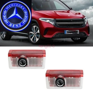 2x Car Door Projector Mercedes LOGO Light Ghost Shadow Laser For Benz A B C E - Foto 1 di 12