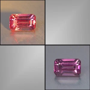1,38 CT SPETTACOLARE! Granato di Malesia da Rosa a Rosso 100% Naturale Cambia Colore - Foto 1 di 6