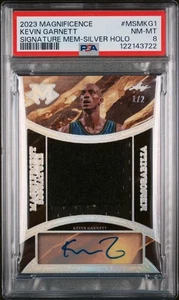 2023 Leaf Kevin Garnett Magnificent Auto Memorabilia Silver Holo /2 PSA 8 - Picture 1 of 2