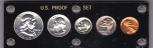 1962 P Proof Set (90% Silber) 5 Münzen im Acryletui - Bild 1 von 2