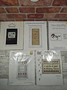 Menge 5 schöne Kreuzstich Muster Broschüren verschiedene Designs nur Muster - Bild 1 von 7
