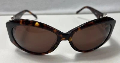 Gafas de sol Brighton hechas a mano Selene con joyas marrón tortuga de gran tamaño 53 15 130 Foto 1 de 4