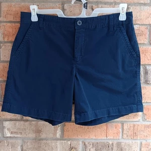 Pantalones cortos chinos informales para mujer CHAPS azul marino talla 10 - Imagen 1 de 6