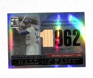 2004 Topps Tribute Jackie Robinson Hall Of Fame Bat Relic Card Dodgers HOF - Picture 1 of 2