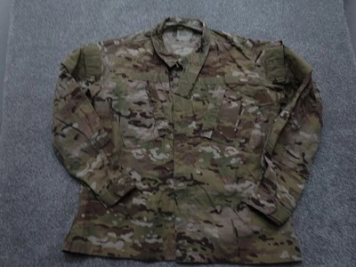 US Army ACU Jacket Mens Large Regular Camo OCP Flame Resistant FR Zip Ripstop - Image 1 of 4