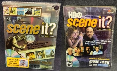 Scene It? (2-DVD Game Packs) Turner Classic Movies & HBO Editions - New & Sealed - Image 1 of 4