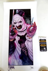 David Howard Thornton authentisch signierter 12x24 Kunstdruck Auto, Terrifier, JSA COA - Bild 1 von 3