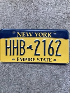 Expired New York “Empire State ” License Plate - HHB 2162 - Nice! - Picture 1 of 2