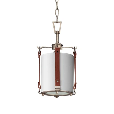 Mini colgante Maxim 16132FT Sausalito 8" W - zinc desgastado/gamuza marrón Foto 1 de 4