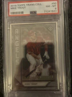 2019 Topps Transcendent Mike Trout #50   /100 PSA 8  Los Angeles Angels - Image 1 of 3