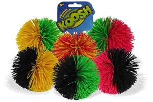 Palla Koosh multicolore 3 pollici giocattolo in gomma comprimibile per alleviare lo stress divertimento - Foto 1 di 9