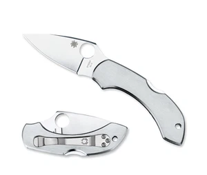 Spyderco Knives Dragonfly Lockback VG-10 Steel Straight Edge C28P - Picture 1 of 4