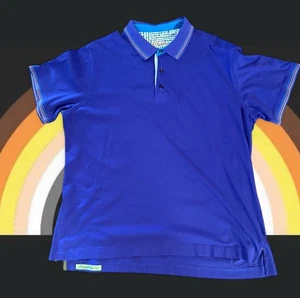 Robert Graham Men's Purple Polo Shirt Colorful Collar Adult Size XXL Cotton RACK - Picture 1 of 7