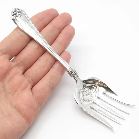 925 Sterling Silver Antique Whiting Mfg Co. / Henry Kohn & Sons Serving Fork Cover