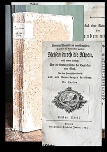 1781 Montagne e Geologia Saussure Viaggi attraverso le Alpi... Zone di Ginevra - Foto 1 di 1