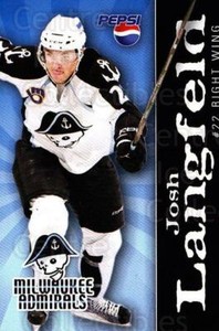2007-08 Milwaukee Admirals Pepsi #14 Josh Langfeld