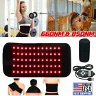 30W 660nm 850nm Near Infrared Red Light Therapy Waist Wrap Pad Belt Pain Relief