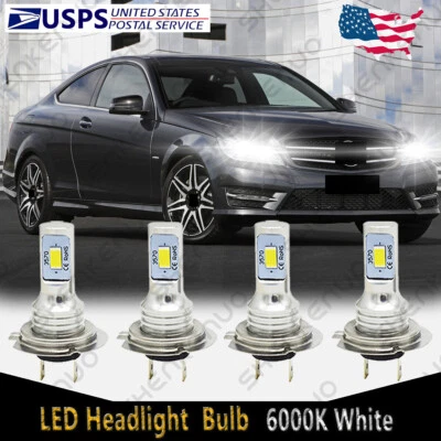 For Mercedes-Benz C250 C300 C350 - Combo Headlight High & Low Beam LED Bulbs YTB - Image 1 of 4