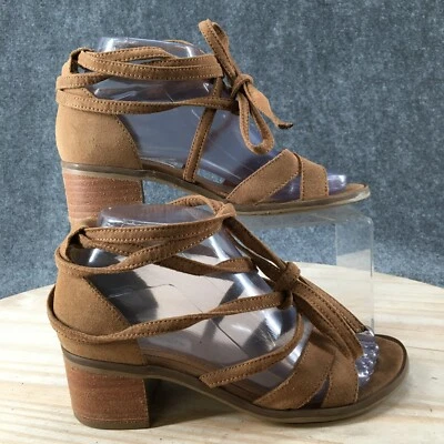 Steve Madden Sandalias Mujer 6 Gladiador Cuero Marrón Informales Tacones Abiertos Foto 1 de 4