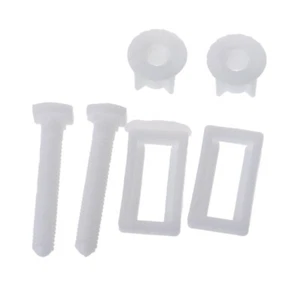 2pcs Universal Toilet Seat Hinges Screws Fixings Fix WC Blind Hole Fittings - Picture 1 of 7