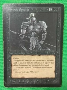 MTG BETA HYPNOTIC SPECTER POOR/HP/ROVINATO - SPETTRO IPNOTICO - AS SHOWN SEE PIC - Picture 1 of 2