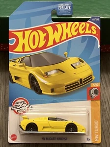 HOT WHEELS TURBO YELLOW ‘94 BUGATTI EB110 SS 5/10 65/250 2021 - Picture 1 of 3