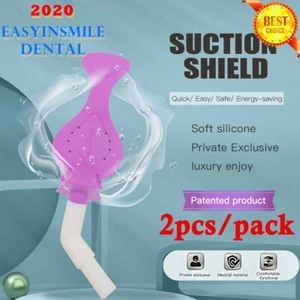 2Pcs Dental Mouth Opener Saliva Suction Tube Silicone Dryshield Adapter Props - Bild 1 von 6