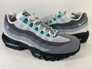 Nike Air Max 95 Hyper Turquoise Blue White Grey Mens Size 9.5 FV4710-100 - Picture 1 of 9