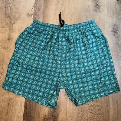 Vintage CB Sport Shorts Crazy Print Surf Festival Beach Fresh Nylon Mens Large - Image 1 of 4