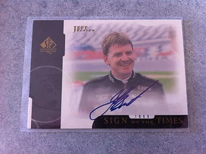 JEFF BURTON AUTOGRAMM 99 SP AUTHENTIC SIGN OF THE TIMES AUTO EXIDE DRIVER - Bild 1 von 2