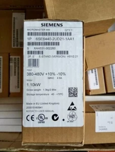 1PCS Siemens Inverter 6SE6440-2UD21-1AA1 380v 1.1kw(Price Negotiating) - Picture 1 of 2