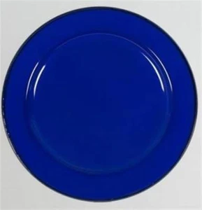 Enamel Flat Dinner Plate 22cm Blue Camping 4WD Caravan Boat Kitchen - Bild 1 von 6