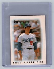 1986 Topps Major League Leaders Minis  #45 Orel Hershiser