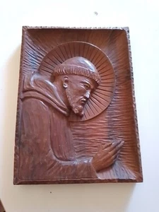 San Francesco d'Assisi Scultura In Legno Cm16 - Bild 1 von 3
