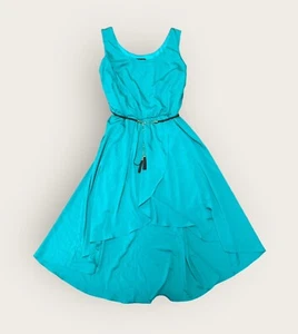 Lane Bryant Teal High Low Hem Sleeveless Dress Size 22 NWT - Picture 1 of 6