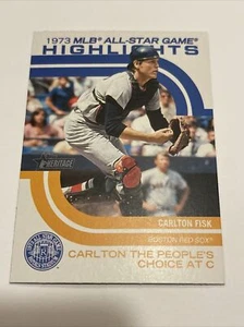 CARLTON FISK 2022 Topps Heritage High #’s 1973 All Star Game Highlights Red Sox - Picture 1 of 2