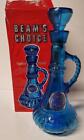 JIM BEAM BLUE I DREAM OF JEANNIE IN BOX SAPPHIRE CRYSTAL BOTTLE DECANTER (EMPTY)