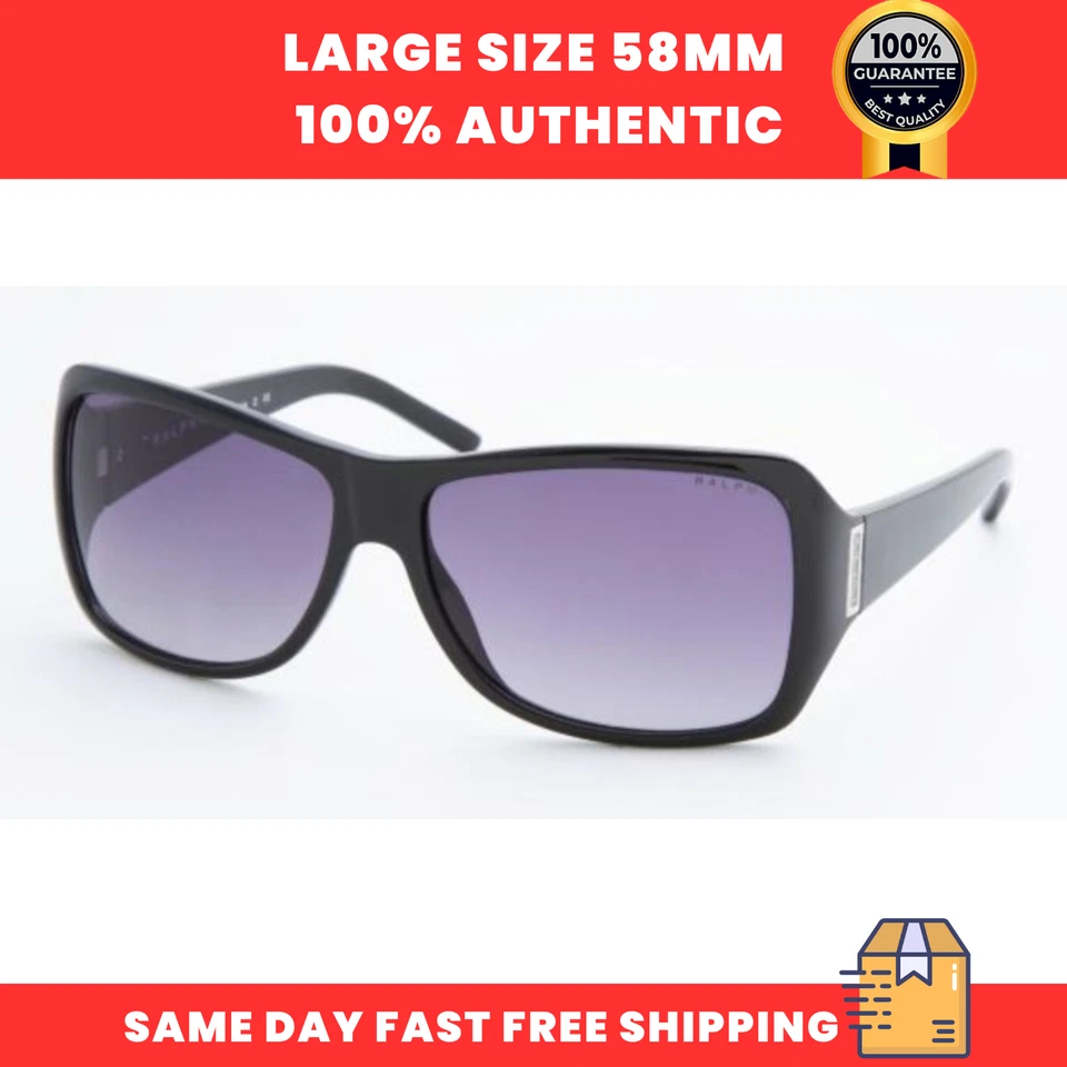 Gafas de sol Ralph Lauren para mujer RA5057 501/11 negras cuadradas grises degradadas 58 mm Foto 1 de 1