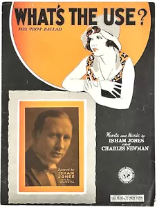 What's the Use 1930 Sheet Music by Isham Jones & Charles Newman - Picture 1 of 2