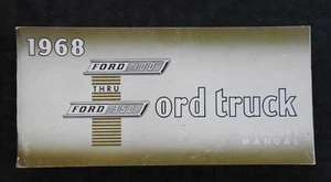 1968 Ford F100 F150 F250 F350 pickup truck owners manual ORIGINAL book guide NOS - Picture 1 of 7