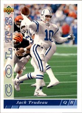 1993 Upper Deck Football Card #449 Jack Trudeau