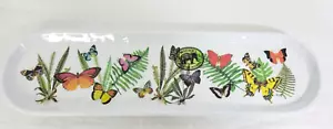Michel Design Works Melamine Papillion Butterfly Serving Tray 13" x 4" Ferns - Picture 1 of 7