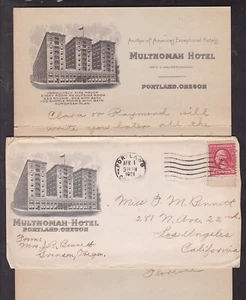 MULTNOMAH HOTEL, 1921, PORTLAND, OREGON - Picture 1 of 1