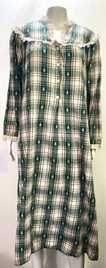 Lanz of Salzburg Weihnachtsbäume Flanell Nachthemd Damen Größe Small S - Bild 1 von 9