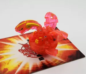 Bakugan Neo Dragonoid TRASLUCIDO Rosso Piro Neon Nuovo Vestroia 590G - Foto 1 di 3