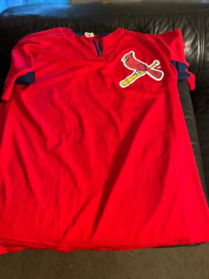 Jersey St Louis Cardinals SGA 1/8th cremallera cuello pull over como nuevo XL David Freese Foto 1 de 4