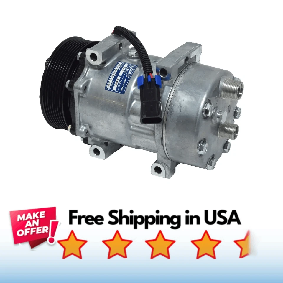 Compresor A/C Fit Peterbilt 337 2011-2015, FREIGHTLINER, INTERNATIONAL/NAVISTAR Foto 1 de 1