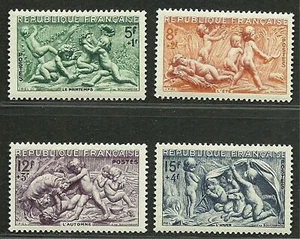 FRANCE 1949 Very Fine MLH OG Semi-Postal Stamps Scott # B244-B247 Retail 10.90 $ - Picture 1 of 2